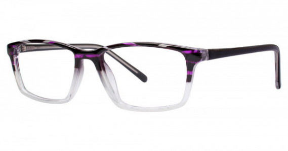 Modern Optical INDULGE Eyeglasses, Black/Purple/Crystal