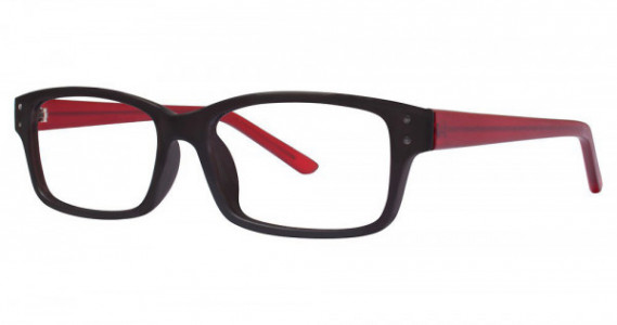 Modern Optical DEFY Eyeglasses, Black/Burgundy Matte