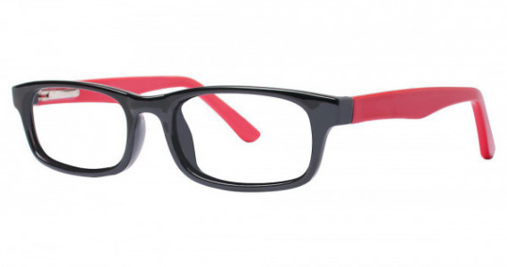 Modern Optical SPUNKY Eyeglasses, Black/Red