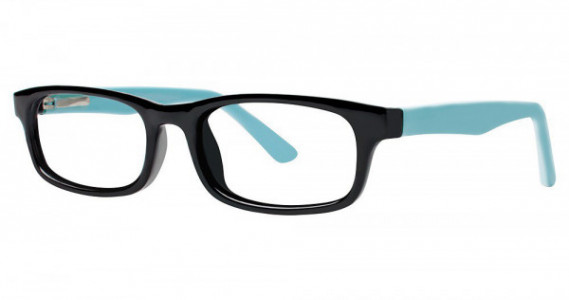 Modern Optical SPUNKY Eyeglasses, Black/Sky Blue