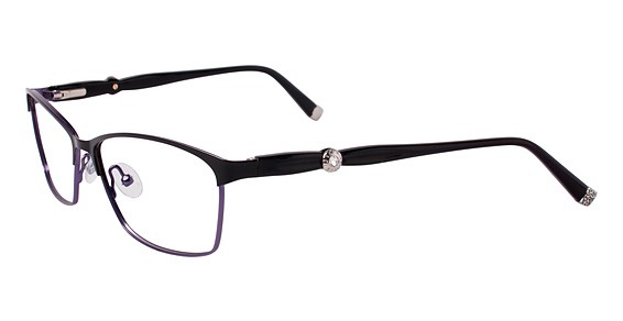 Café Boutique CB1006 Eyeglasses, C-3 Onyx/Violet