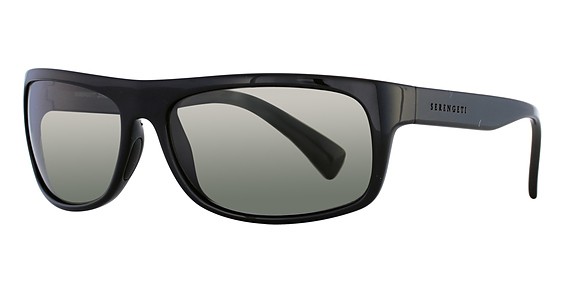 Serengeti Eyewear Misano Sunglasses, Shiny Black (Polar PhD CPG)