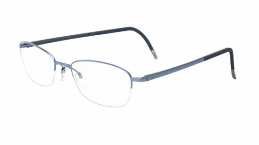 Silhouette Illusion Nylor 4453 Eyeglasses, 6074 Metallic Blue