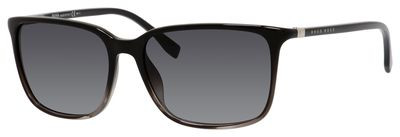 HUGO BOSS Black Boss 0666/S Sunglasses, 0TW9(HD) Shaded Black Shaded Black