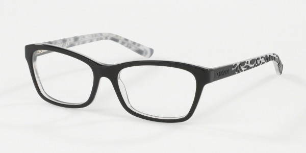 DKNY DY4649 Eyeglasses, 3582 TOP BLACK ON GREY (BLACK)