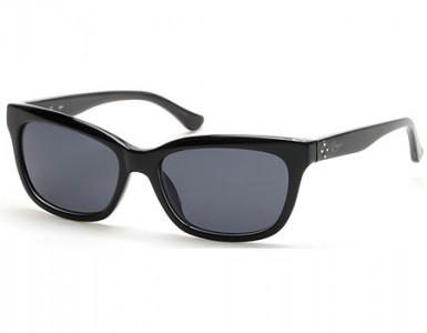 Candie's Eyes CA-1001 (CA1001) Sunglasses, 03A - Black/crystal / Smoke