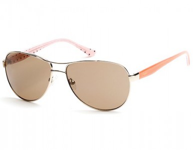 Candie's Eyes CA-1002 (CA1002) Sunglasses, 28F - Shiny Rose Gold / Gradient Brown