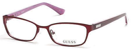 Guess GU-2515 Eyeglasses, 070 - Matte Bordeaux