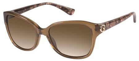 Guess GU-7355 (GU 7355) Sunglasses, E26 (BRN-34) - Brown / Gradient Brown Lens
