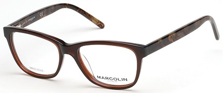 Marcolin MA-7332 Eyeglasses, 048 - Shiny Dark Brown