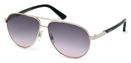 Swarovski ELIS Sunglasses, 16B - Shiny Palladium / Gradient Smoke