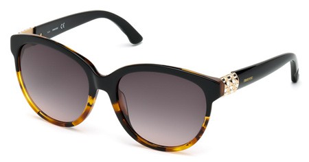 Swarovski ELSA Sunglasses, 05B - Black/other / Gradient Smoke