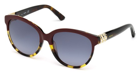 Swarovski ELSA Sunglasses, 72F - Shiny Pink / Gradient Brown