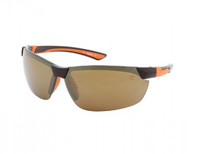 Timberland TB-9069 Sunglasses, 48H - Shiny Dark Brown / Brown Polarized