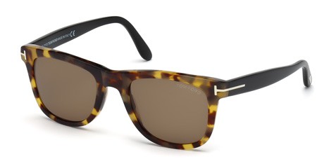 Tom Ford LEO Sunglasses, 55J - Coloured Havana / Roviex