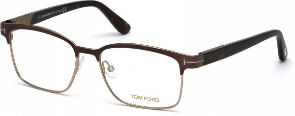 Tom Ford FT5323 Eyeglasses, 048 - Shiny Dark Brown / Dark Havana