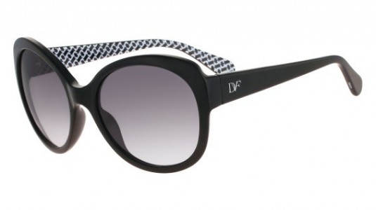 Diane Von Furstenberg DVF601S LILA Sunglasses, (001) BLACK