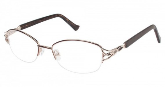 Tura R908 Eyeglasses, Brown/Gold (BRN)