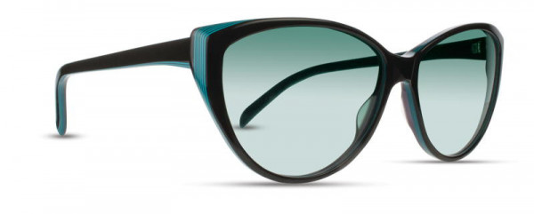 Cinzia Designs Ibiza Sunglasses, 1 - Black / Turquoise