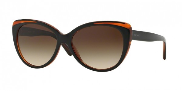 DKNY DY4125 Sunglasses, 363913 TOP BLACK ON HAVANA