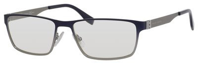 HUGO BOSS Black Boss 0673/S Sunglasses, 0UAU(99) Blue Ruthenium