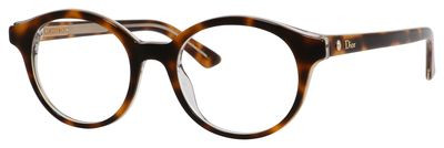 Christian Dior Montaigne 2 Eyeglasses, 0G9Q(00) Havana Crystal