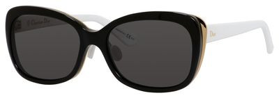 Christian Dior Diorific 2N Sunglasses, 03B8(Y1) Black Gold White