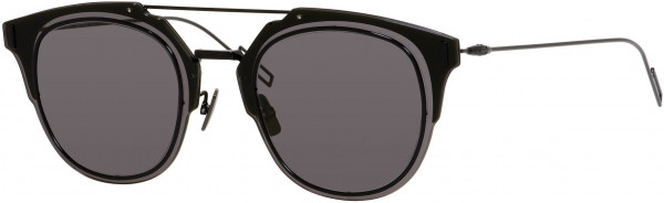 Dior Homme DIORCOMPOSIT 1_0 Sunglasses, 0006 Shiny Black