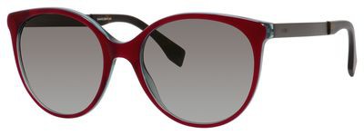 Fendi Fendi 0078/S Sunglasses, 0E0C(YE) Red Pearl Turquoise Dark Gray