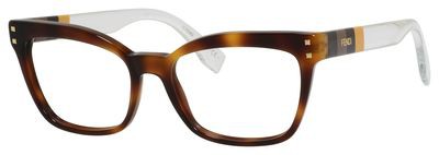 Fendi Fendi 0084 Eyeglasses, 0E6Z(00) Light Havana Pequochr