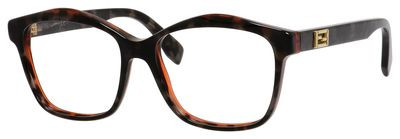 Fendi Ff 0093 Eyeglasses, 0D5T(00) Gray Spotted Havana Orange