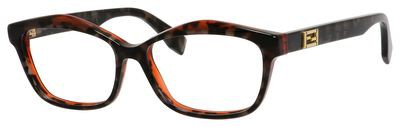 Fendi Fendi 0094 Eyeglasses, 0D5T(00) Gray Spotted Havana Orange