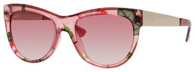 Gucci Gucci 3739/S Sunglasses, 02F6(16) Pink Floral Gold