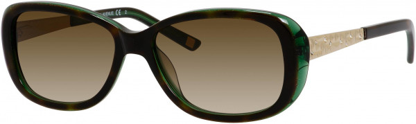 Saks Fifth Avenue SAKS 84/S Sunglasses, 0DY4 Emerald Havana