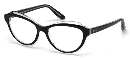 Tod's TO5132 Eyeglasses, 003 - Black/crystal