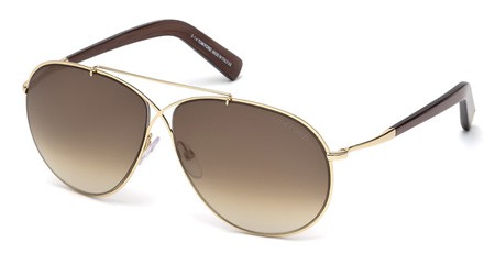 Tom Ford EVA Sunglasses, 28F - Shiny Rose Gold / Gradient Brown