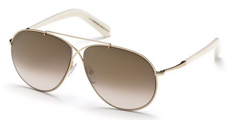 Tom Ford EVA Sunglasses, 28G - Shiny Rose Gold / Brown Mirror