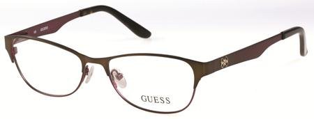 Guess GU-2398 (GU 2398) Eyeglasses, E55 (BRNBU) - Brown / Bordeaux
