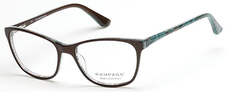 Rampage RA-0155A (RA0155) Eyeglasses, 048 - Shiny Dark Brown