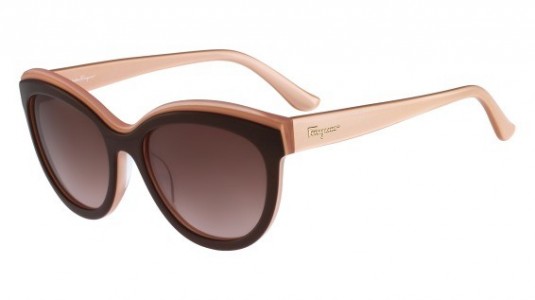 Ferragamo SF757S Sunglasses, (255) BROWN ROSE