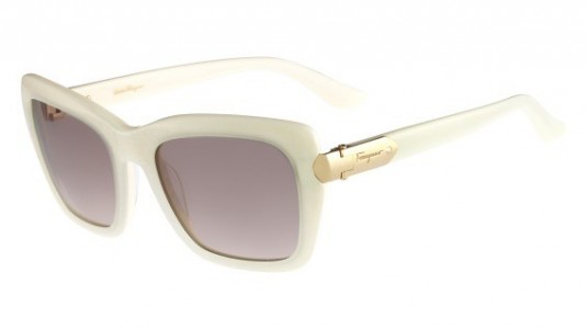 Ferragamo SF763S Sunglasses, (105) WHITE