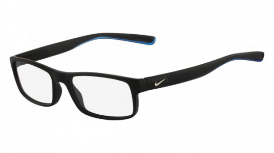 Nike NIKE 7090 Eyeglasses, (018) MATTE BLACK/CRYSTAL PHOTO BLUE
