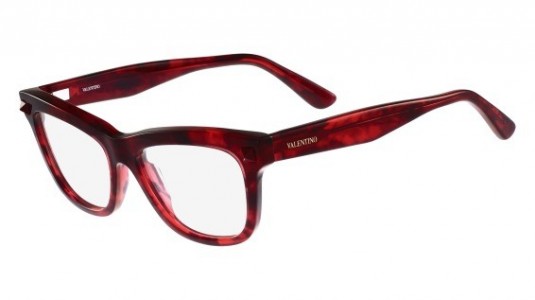 Valentino V2686 Eyeglasses, (649) RED HAVANA