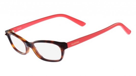 Valentino V2695 Eyeglasses, (279) BLONDE HAVANA-CORAL