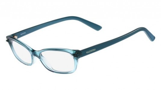 Valentino V2695 Eyeglasses, (416) TRANSPARENT PETROL