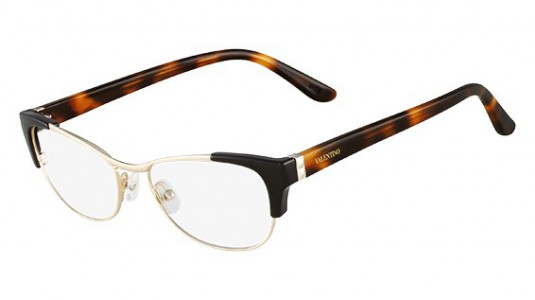 Valentino V2115 Eyeglasses, 011 BLACK/LIGHT GOLD