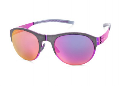 ic! berlin 67 NixenstraBe Sunglasses, Electric-Violet-Grey / Magenta Mirrored