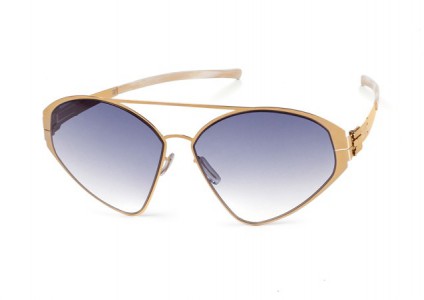 ic! berlin Katarzyna Sunglasses, Rosé-Gold / Black-Clear Nylon