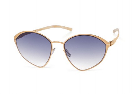 ic! berlin Malgorzata Sunglasses, Rosé-Gold / Black-Clear Nylon