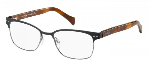 Tommy Hilfiger TH 1306 Eyeglasses, 0VJC BLKRUTHHAVABRWN
